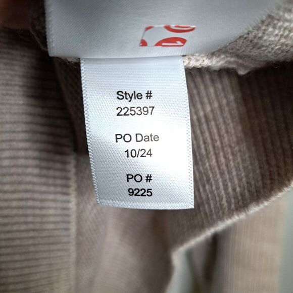 King Ranch Mens Large Beige Cardigan Sweater Merino Wool Blend Knit Quarter Zip - Picture 13 of 13